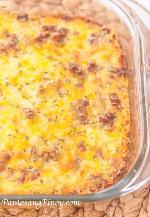 Sausage-and-Egg-Casserole-with-Hash-BrowngydF4y2Ba