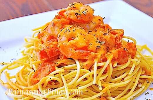 Shrimp-Pasta-in-Tomato-Cream-CheesegydF4y2Ba